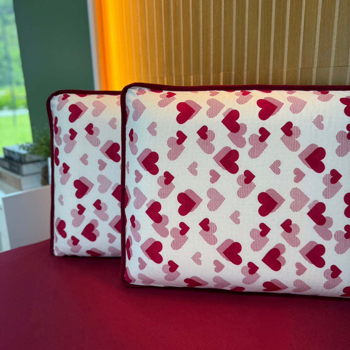 Jogo de Lençol com Elástico em Malha 100% Algodão Loop Grená