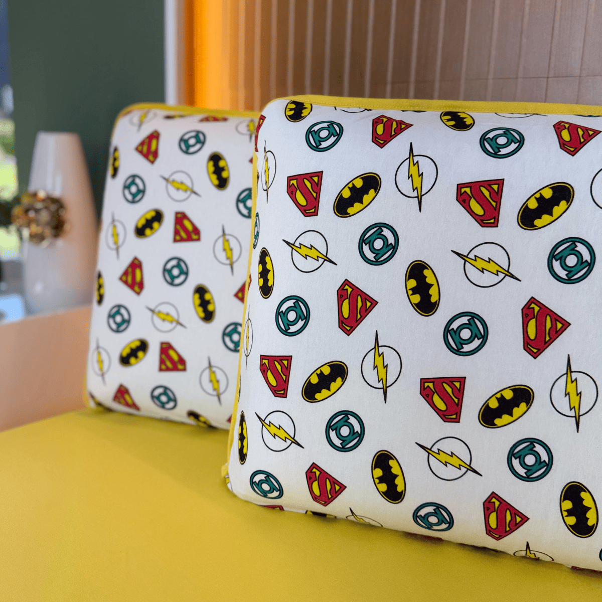 Jogo de Lençol com Elástico em Malha 100% Algodão Hero Amarelo