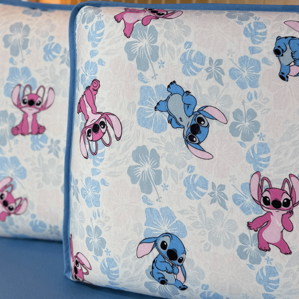 Jogo de Lençol com Elástico em Malha 100% Algodão Stitch Azul