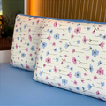Kit com 2 Fronhas em Malha 100% Algodão Grasse Azul