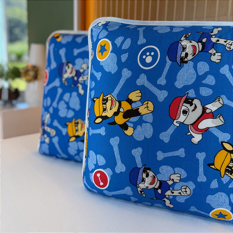 Kit com 2 Fronhas em Malha 100% Algodão Patrulha Canina Off