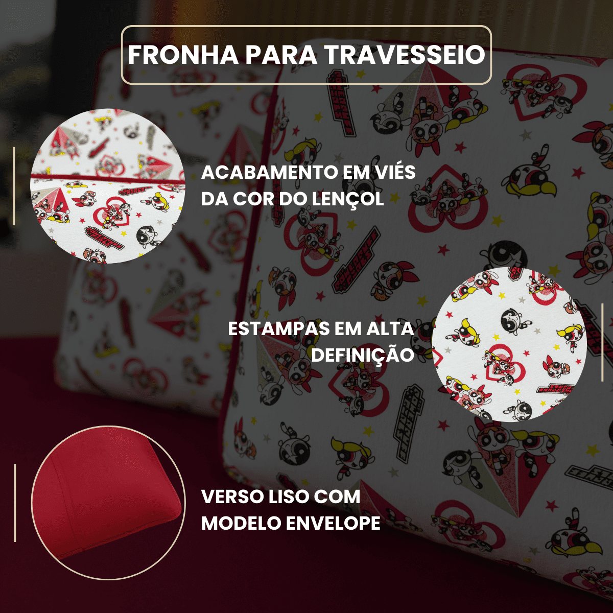 Jogo de Lençol com Elástico em Malha 100% Algodão Power Grená