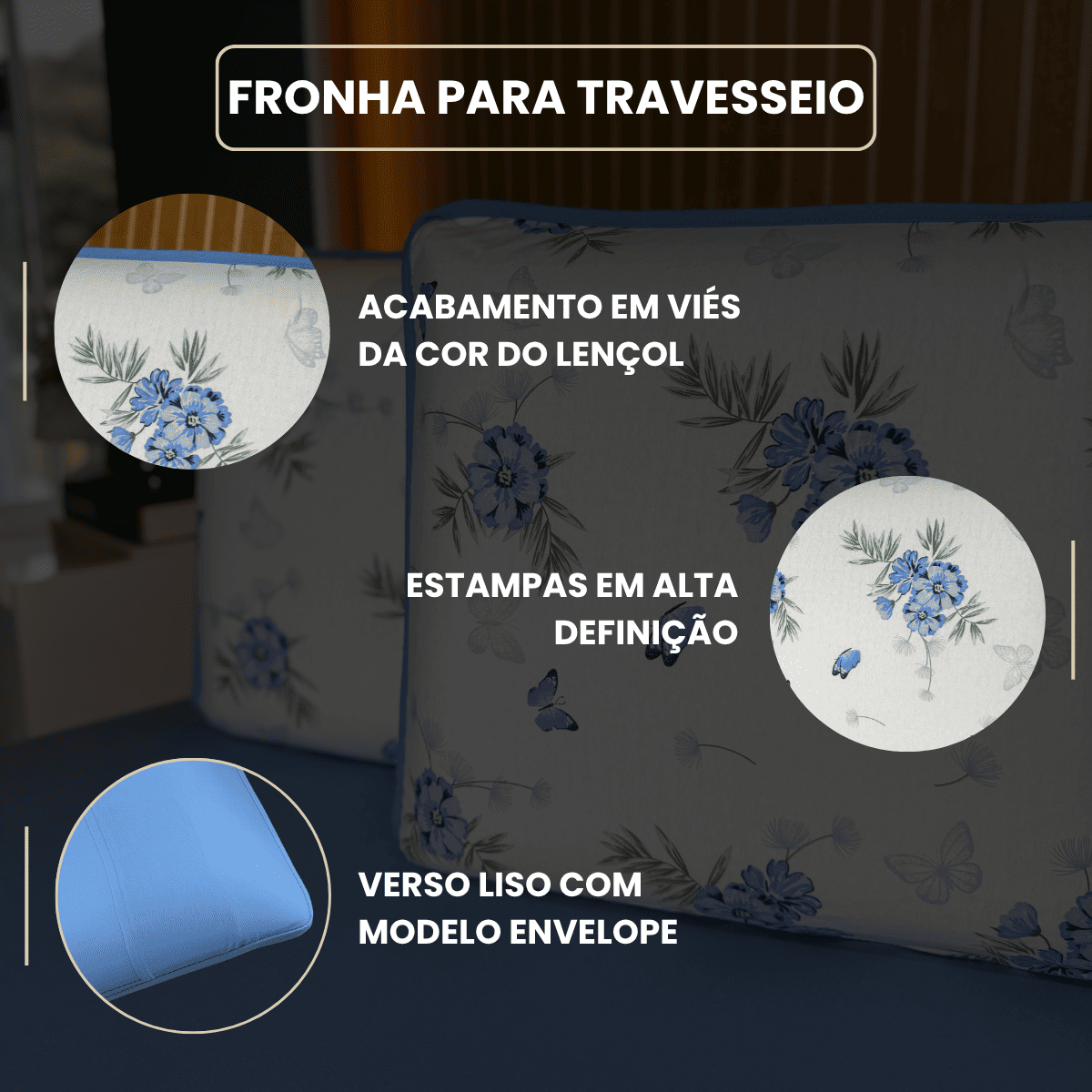Jogo de Lençol com Elástico em Malha 100% Algodão Carmim Azul