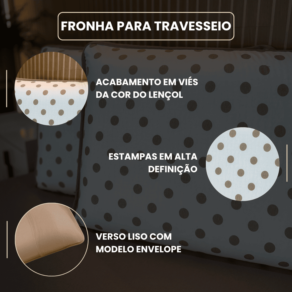 Jogo de Lençol com Elástico em Malha 100% Algodão Ponto Fino Chocolate