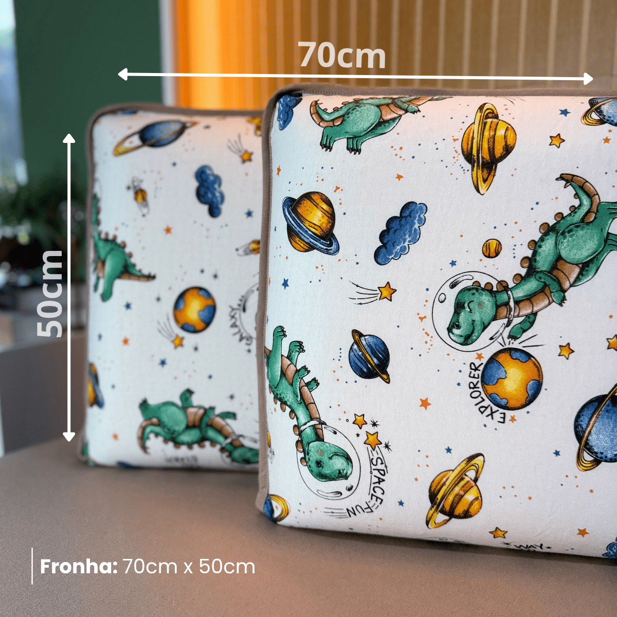 Jogo de Lençol com Elástico em Malha 100% Algodão Planet Chocolate