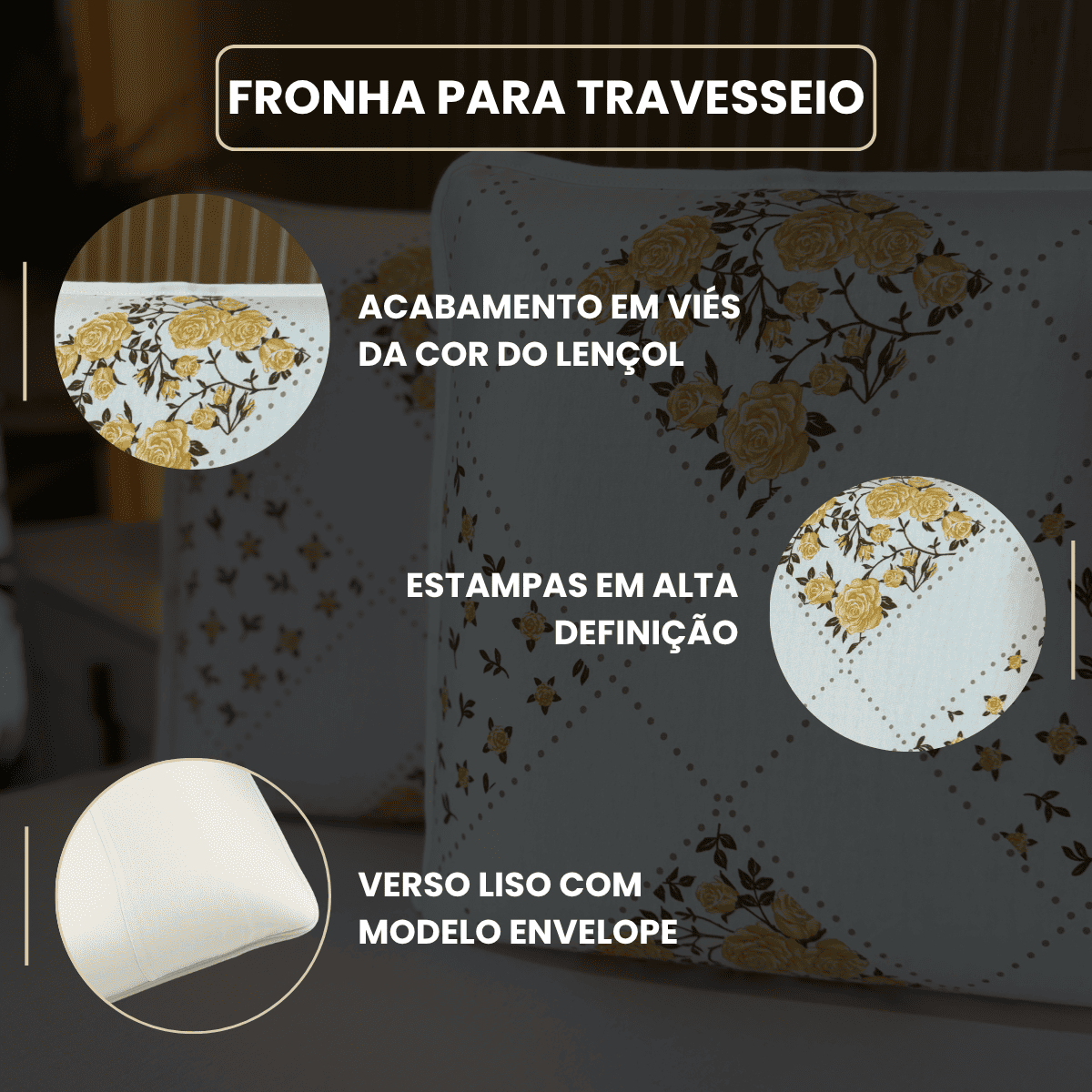 Jogo de Lençol com Elástico em Malha 100% Algodão Line Off