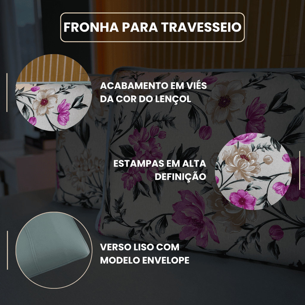 Jogo de Lençol com Elástico em Malha 100% Algodão Serenity Verde