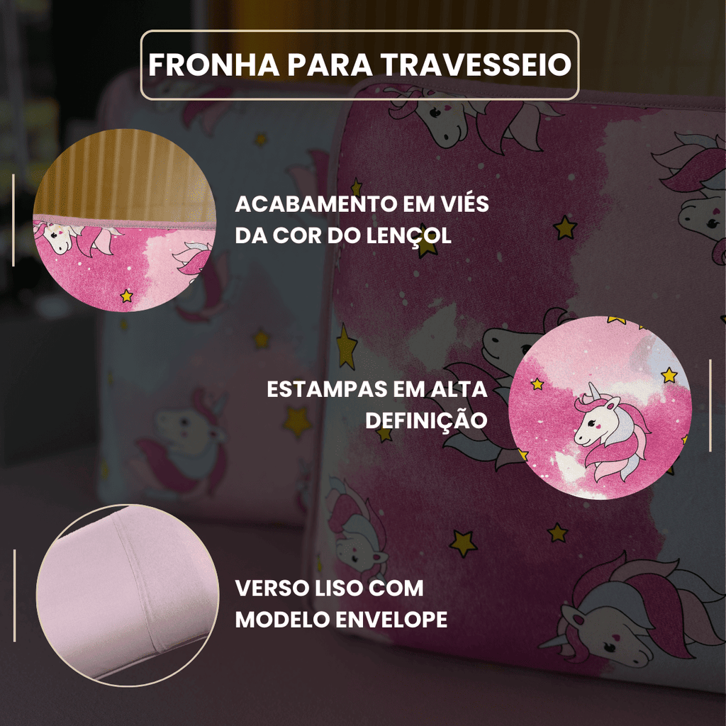 Jogo de Lençol com Elástico em Malha 100% Algodão Stitch Rose