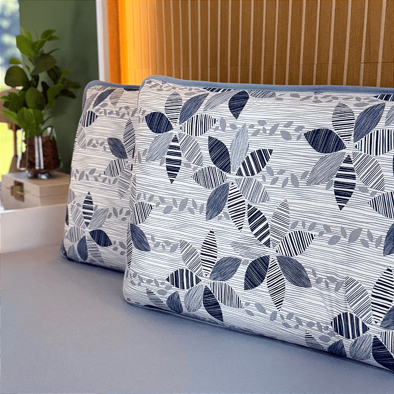 Kit com 2 Fronhas em Malha 100% Algodão Verona Cinza