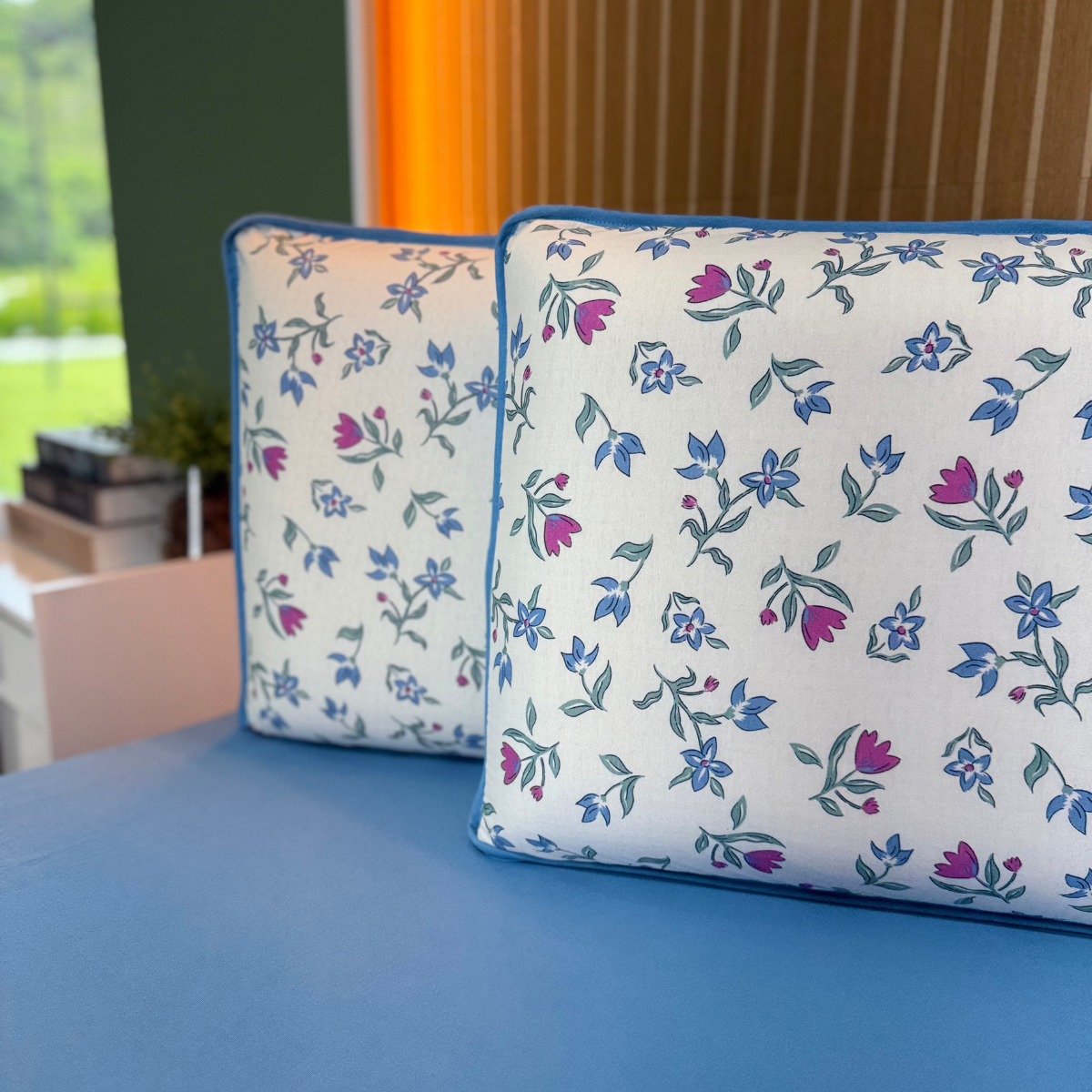 Jogo de Lençol com Elástico em Malha 100% Algodão Grasse Azul