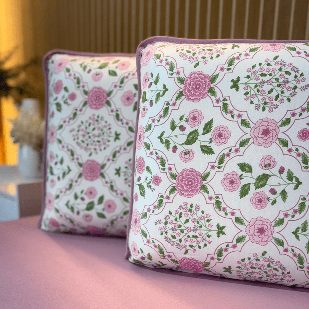 Jogo de Lençol com Elástico em Malha 100% Algodão Lavie Rose