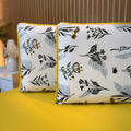 Jogo de Lençol com Elástico em Malha 100% Algodão Auren Amarelo