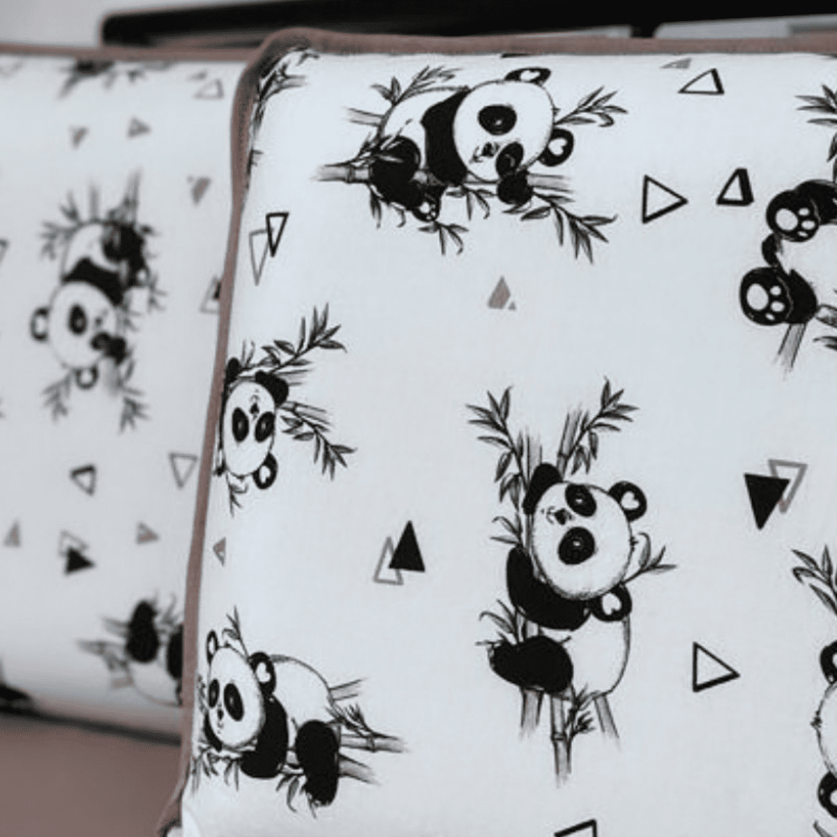 Jogo de Lençol com Elástico em Malha 100% Algodão Panda Chocolate