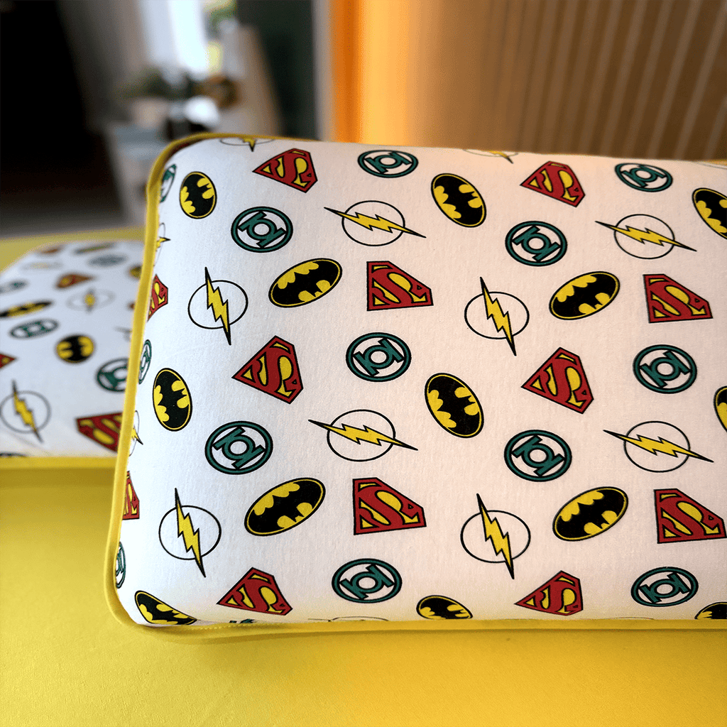 Kit com 2 Fronhas em Malha 100% Algodão Hero Amarelo